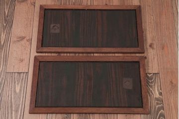 アンティーク家具　古民具・骨董　前面黒檀材!アンティークテレビボード(ローボード)