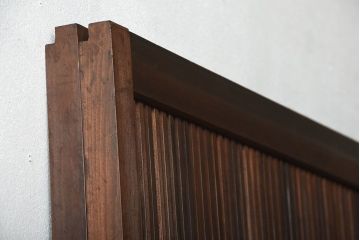 古民具・骨董　裏障子付き!アンティーク格子戸2枚セット