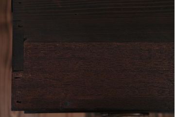 アンティーク家具　古民具・骨董　前面黒檀材!アンティークローチェスト(2)