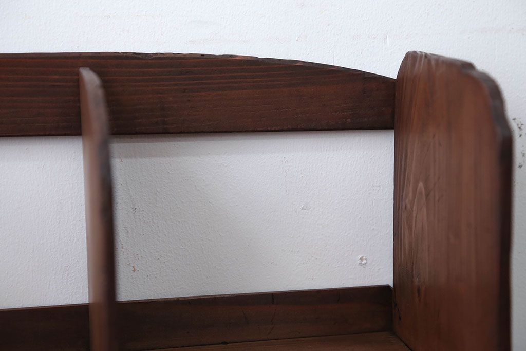 アンティーク家具　和製アンティーク　引き出し付き!小さな古い木の本立て