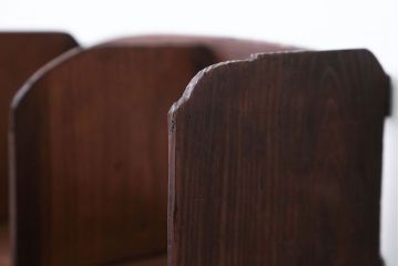 アンティーク家具　和製アンティーク　引き出し付き!小さな古い木の本立て