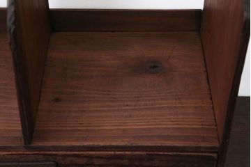 アンティーク家具　和製アンティーク　引き出し付き!小さな古い木の本立て