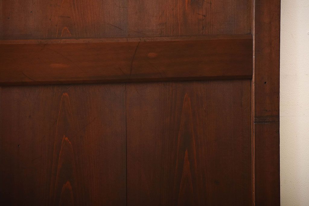 古民具・骨董　古いナチュラルな木味のアンティーク帯戸