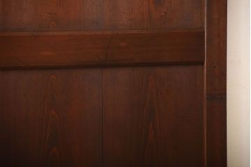 古民具・骨董　古いナチュラルな木味のアンティーク帯戸