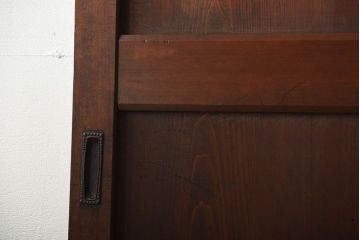 古民具・骨董　古いナチュラルな木味のアンティーク帯戸