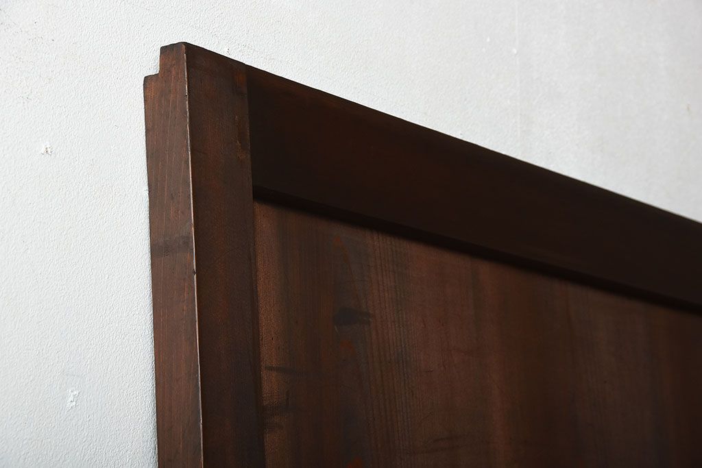 古民具・骨董　古いナチュラルな木味のアンティーク帯戸