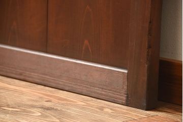 古民具・骨董　古いナチュラルな木味のアンティーク帯戸