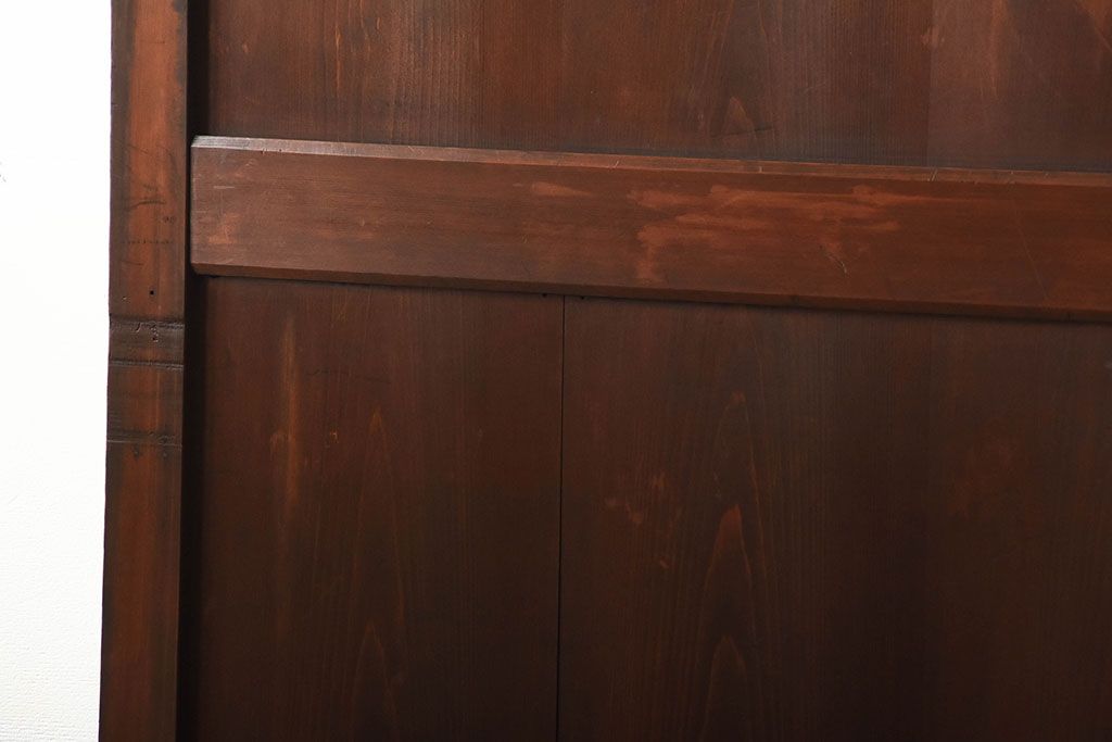 古民具・骨董　古いナチュラルな木味のアンティーク帯戸