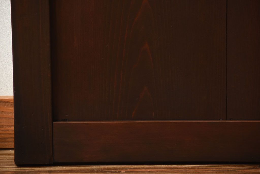 古民具・骨董　古いナチュラルな木味のアンティーク帯戸