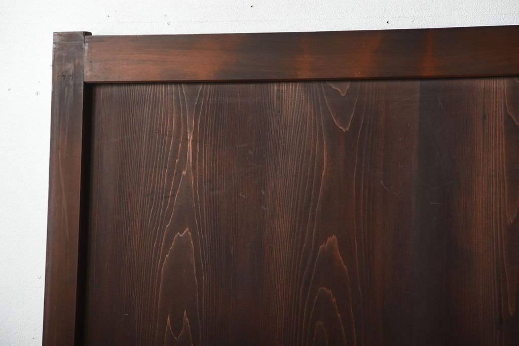 古民具・骨董　古いナチュラルな木味のアンティーク帯戸2枚セット