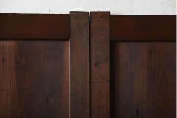 古民具・骨董　古いナチュラルな木味のアンティーク帯戸2枚セット