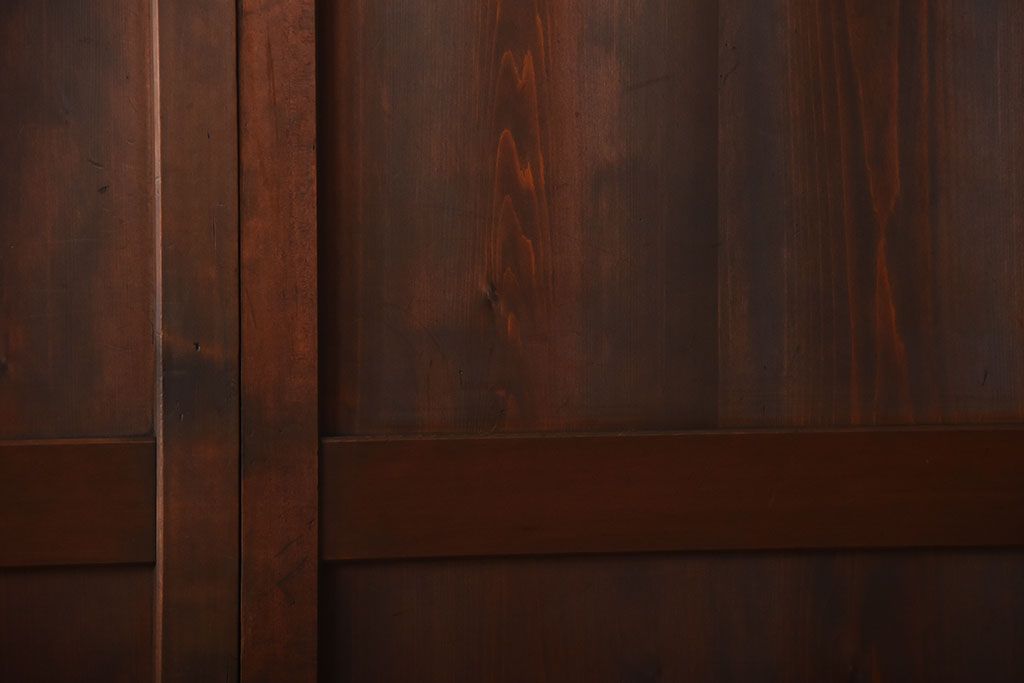 古民具・骨董　古いナチュラルな木味のアンティーク帯戸2枚セット