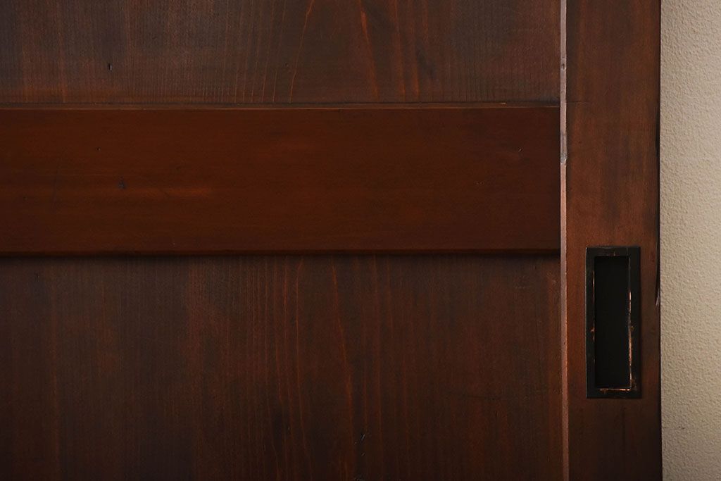 古民具・骨董　古いナチュラルな木味のアンティーク帯戸2枚セット