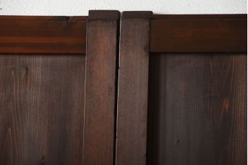 古民具・骨董　古いナチュラルな木味のアンティーク帯戸2枚セット