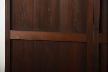 古民具・骨董　古いナチュラルな木味のアンティーク帯戸2枚セット