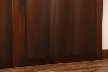 古民具・骨董　古いナチュラルな木味のアンティーク帯戸2枚セット