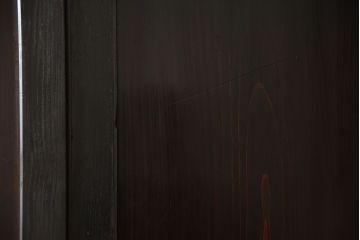 古民具・骨董　深い色味が風味溢れるアンティーク格子帯戸4枚セット(1)