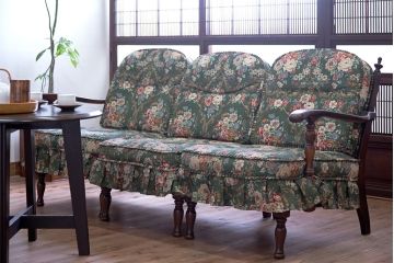 中古　飛騨産業　穂高　WINDSOR　シックでエレガントな3人掛けソファ