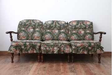 中古　飛騨産業　穂高　WINDSOR　シックでエレガントな3人掛けソファ