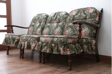 中古　飛騨産業　穂高　WINDSOR　シックでエレガントな3人掛けソファ