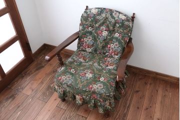 中古　飛騨産業　穂高　WINDSOR　シックでエレガントな1人掛けソファ(2)