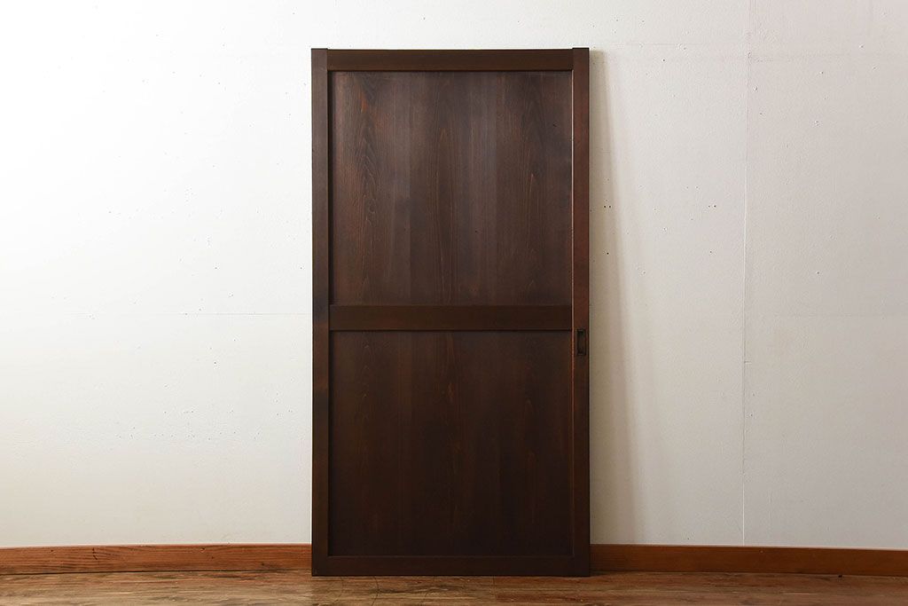 古民具・骨董　古いナチュラルな木味のアンティーク帯戸(2)