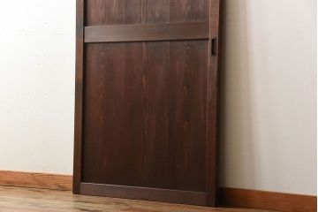 古民具・骨董　古いナチュラルな木味のアンティーク帯戸(2)