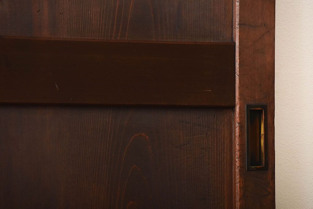 古民具・骨董　古いナチュラルな木味のアンティーク帯戸(2)