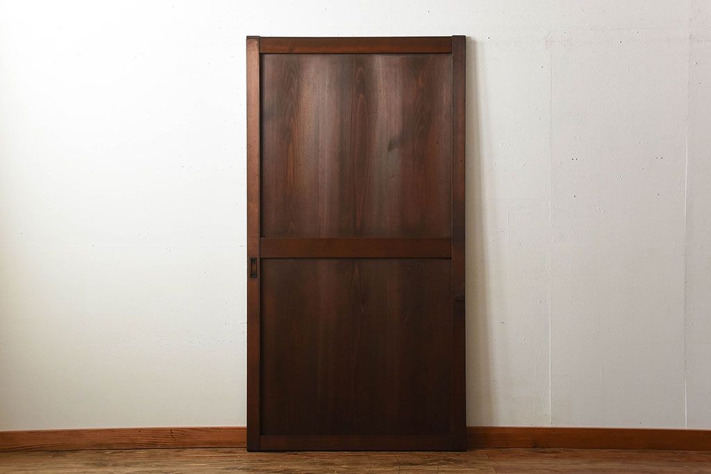 古民具・骨董　古いナチュラルな木味のアンティーク帯戸(2)