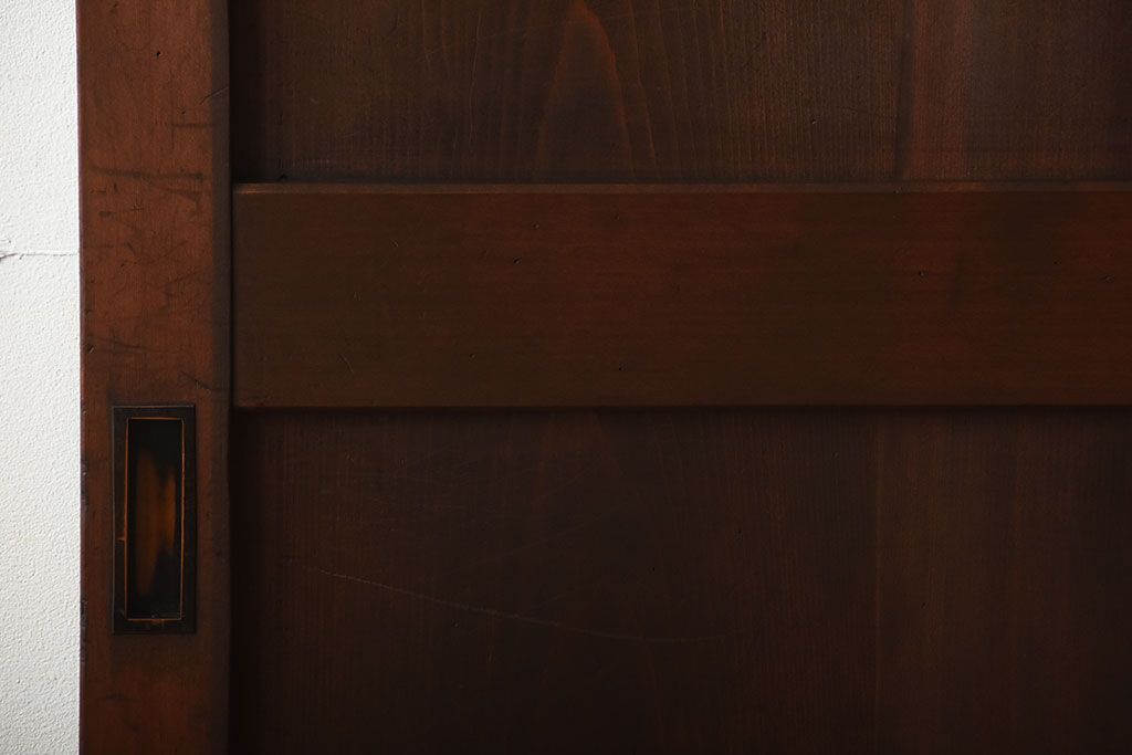 古民具・骨董　古いナチュラルな木味のアンティーク帯戸(2)