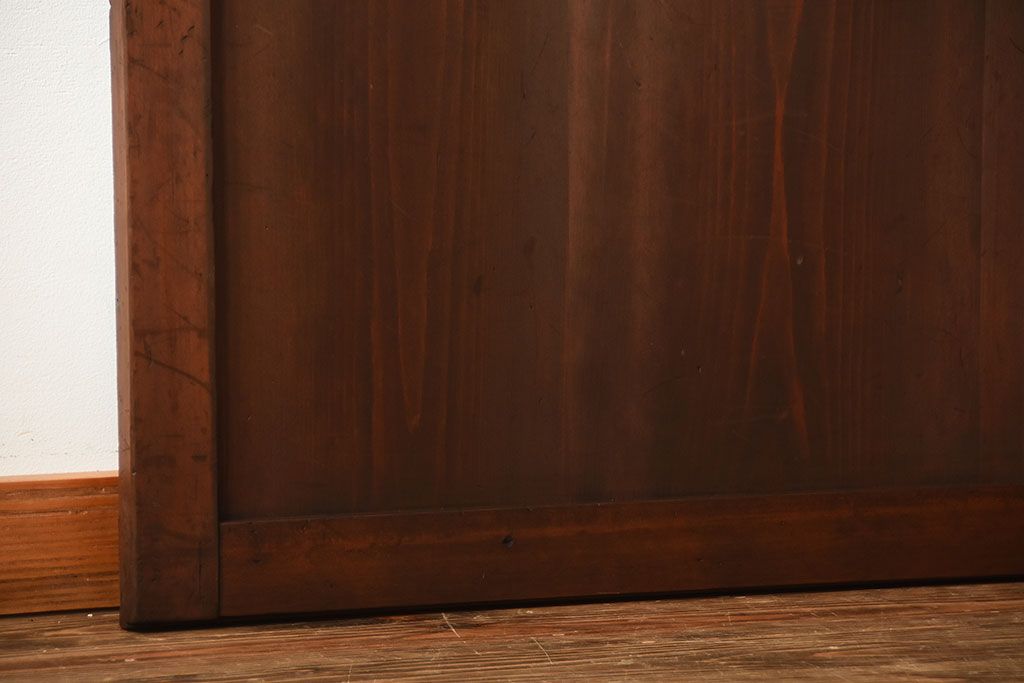 古民具・骨董　古いナチュラルな木味のアンティーク帯戸(2)