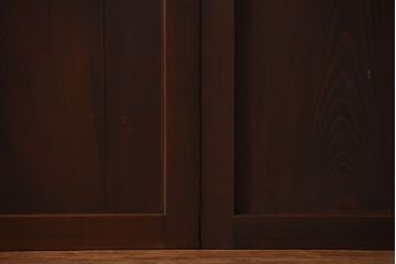 古民具・骨董　深い色味が風味溢れるアンティーク格子帯戸4枚セット(2)