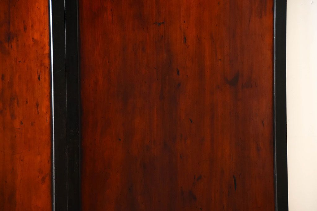 古民具・骨董　モダンなアンティーク板戸4枚セット(帯戸)