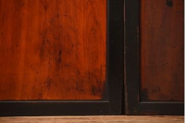 古民具・骨董　モダンなアンティーク板戸4枚セット(帯戸)