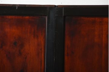 古民具・骨董　モダンなアンティーク板戸4枚セット(帯戸)