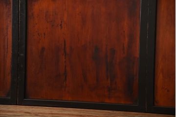 古民具・骨董　モダンなアンティーク板戸4枚セット(帯戸)