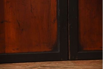 古民具・骨董　モダンなアンティーク板戸4枚セット(帯戸)