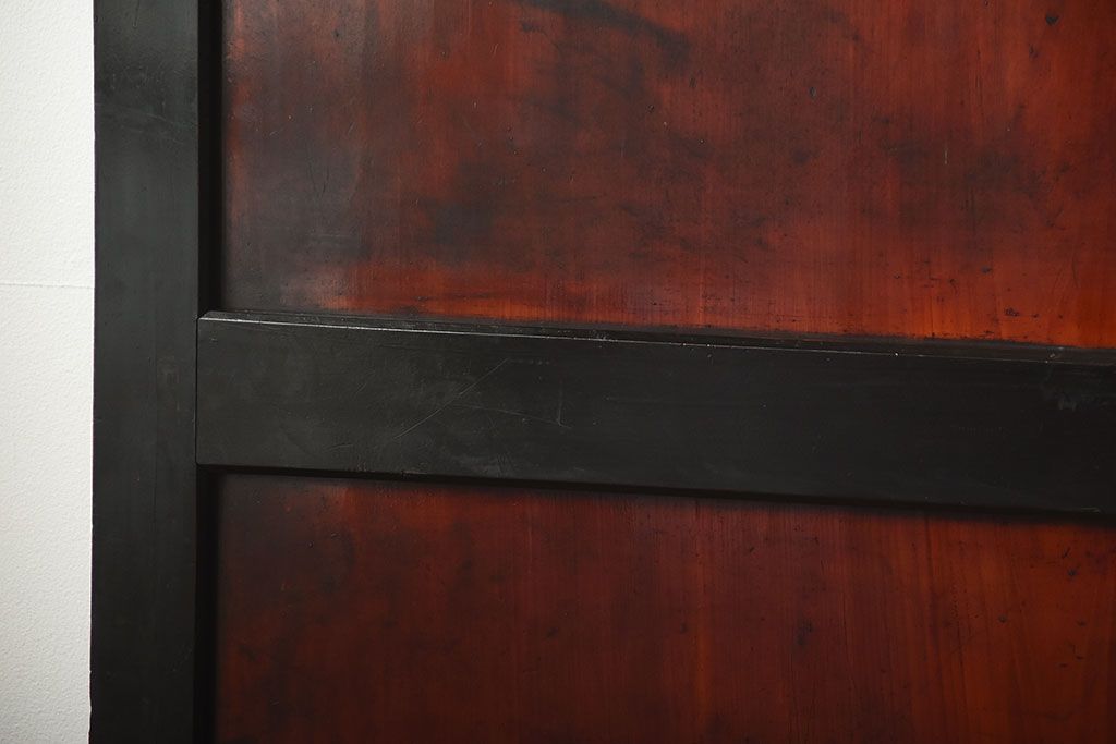 古民具・骨董　モダンなアンティーク板戸4枚セット(帯戸)