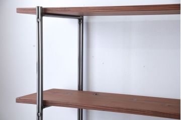 ラフジュオリジナル アイアンの薄型飾り棚【大】(1)(陳列棚・アイアンラック)