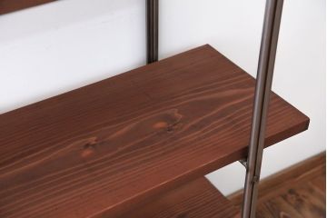 ラフジュオリジナル アイアンの薄型飾り棚【大】(1)(陳列棚・アイアンラック)