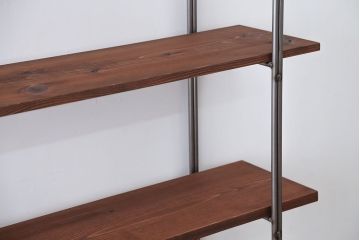 ラフジュオリジナル アイアンの薄型飾り棚【大】(2)(陳列棚、アイアンラック)