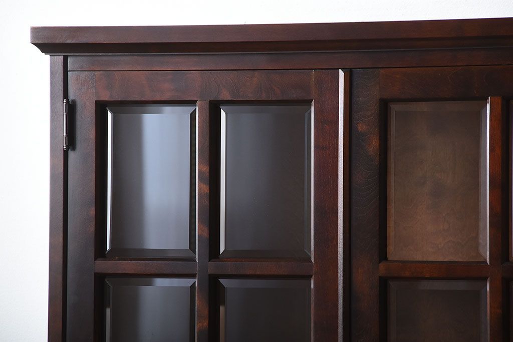 中古　北海道民芸家具　お洒落なカップボード