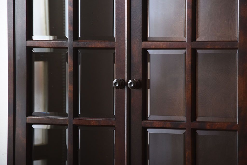 中古　北海道民芸家具　お洒落なカップボード