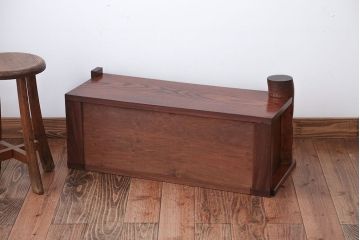 アンティーク家具　和製アンティーク　欅材!襖障子引き戸置き床(ローボード)