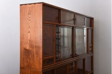 中古　特大サイズ!玉杢の極めて美しい最高級欅茶箪笥