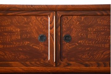 中古　特大サイズ!玉杢の極めて美しい最高級欅茶箪笥