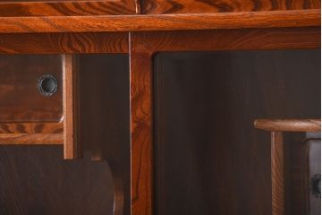 中古　特大サイズ!玉杢の極めて美しい最高級欅茶箪笥