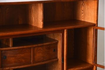 中古　特大サイズ!玉杢の極めて美しい最高級欅茶箪笥