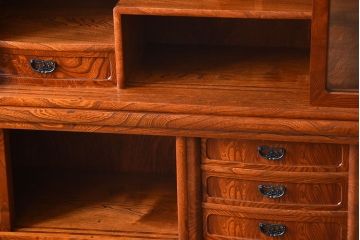 中古　特大サイズ!玉杢の極めて美しい最高級欅茶箪笥