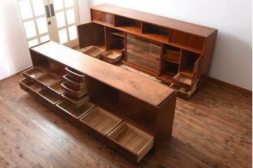 中古　特大サイズ!玉杢の極めて美しい最高級欅茶箪笥